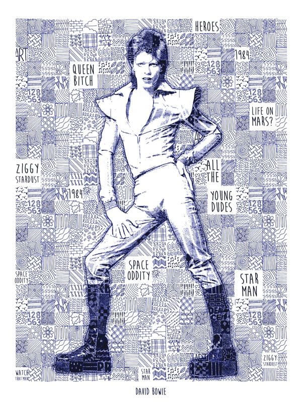 DAVID BOWIE ESFEROGRÁFICA