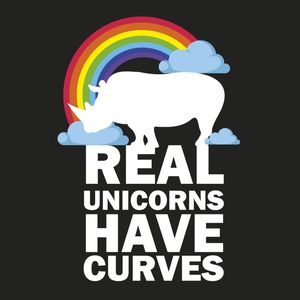 REAL UNICORNS HAVE CURVES PRETO