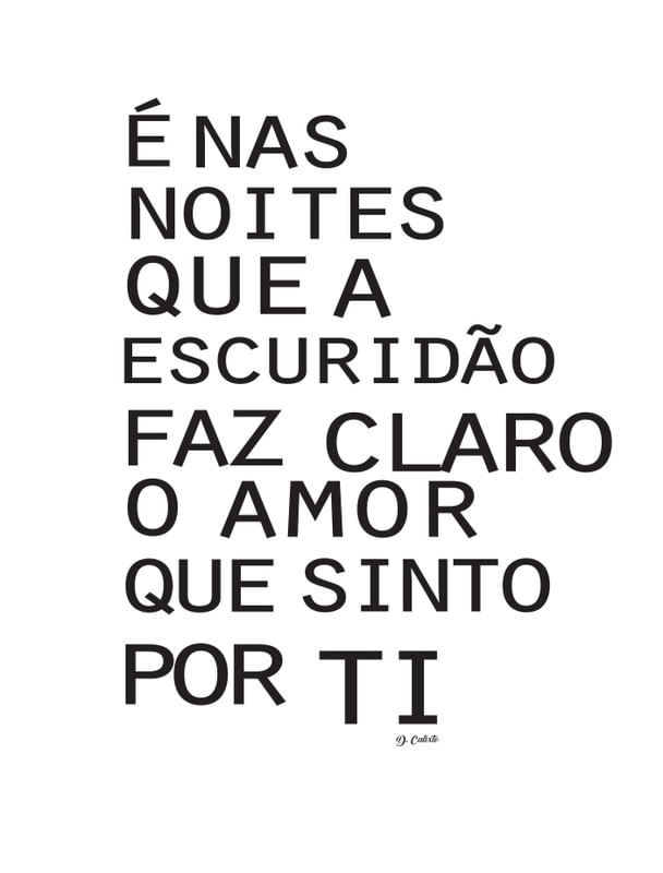 NOITES FRIAS E SOLIDÃO