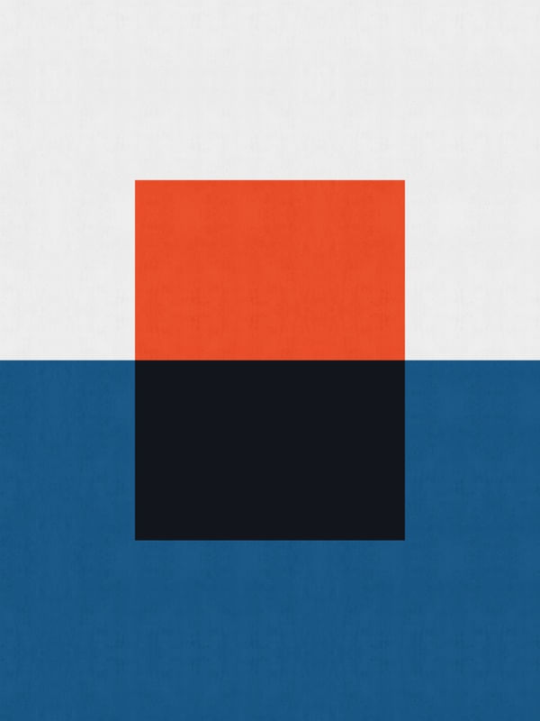 MINIMALISTA AZUL E VERMELHO XVIII