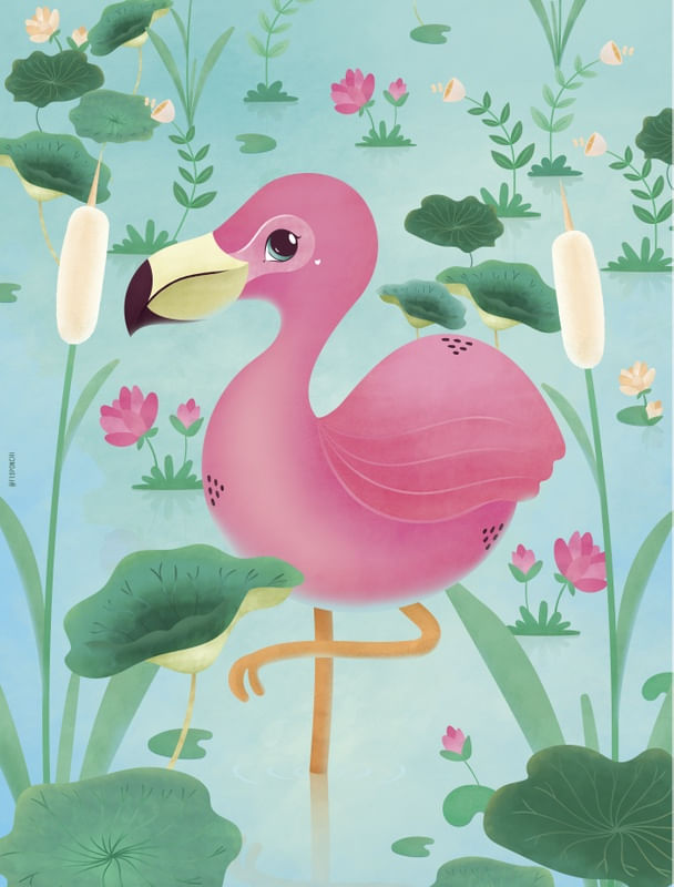CUTE FLAMINGO