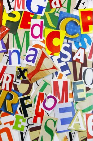 LETRAS RECORTADAS