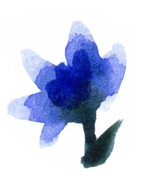 FLOR AZUL 2 RETRATO