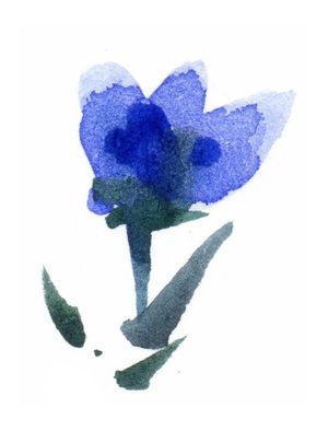 FLOR AZUL 3 RETRATO