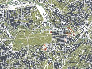 BERLIM MAPA GRAVURA
