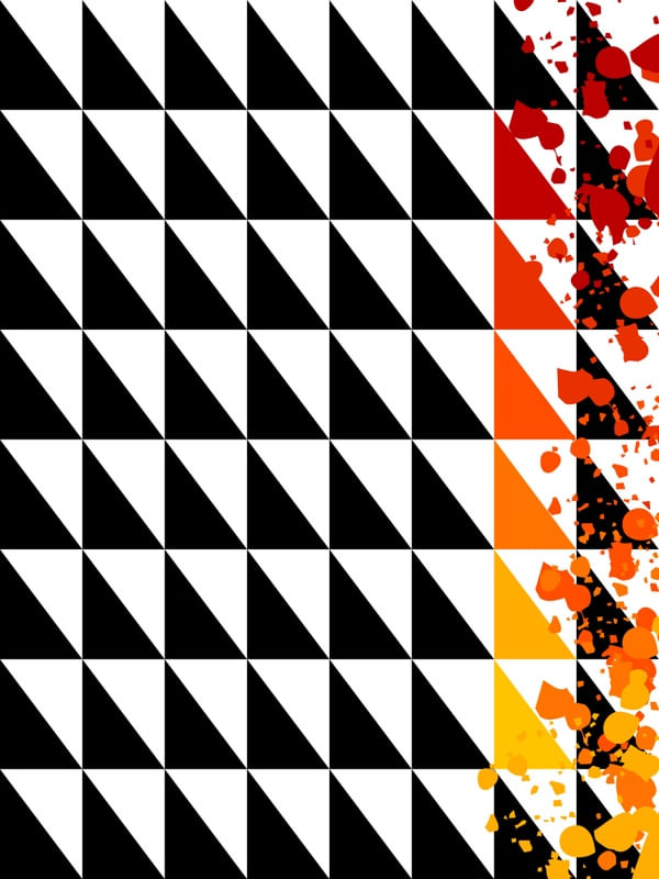 GEOMETRIC GRADIENT COLORS BURN