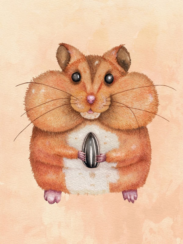 SUNFLOWER HAMSTER (RECTANGULAR)