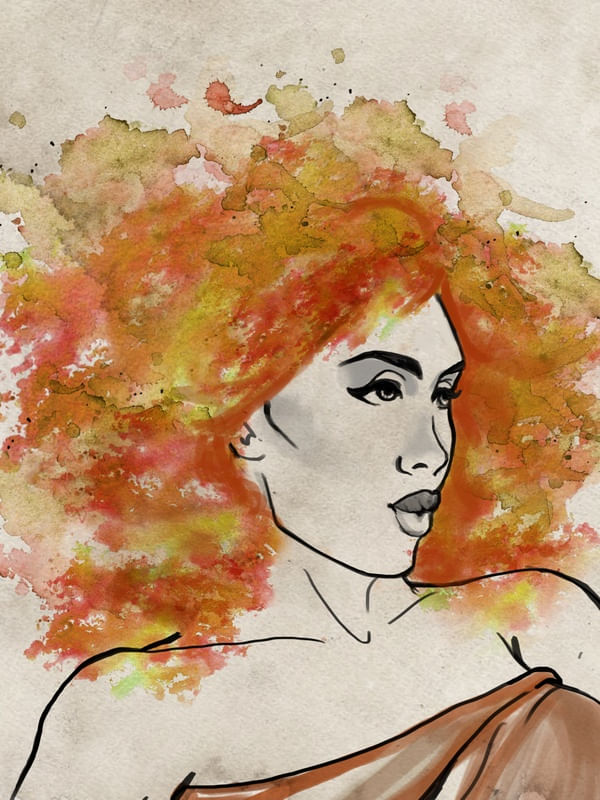 MOÇAQUARELA LARANJA
