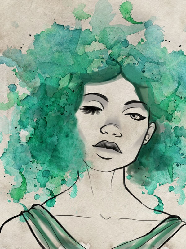 MOÇAQUARELA VERDE