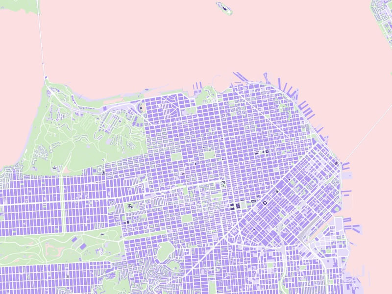 SAO FRANCISCO MAPA VIOLET