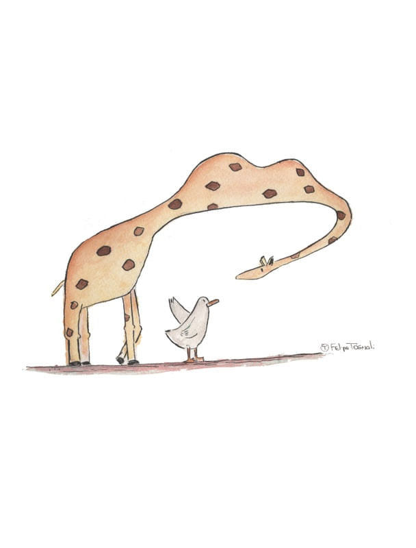 A GIRAFA QUE ENGOLIU UM CHAPÉU