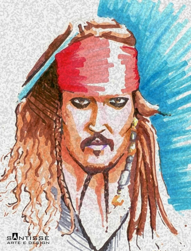 JACK SPARROW ILUSTRAÇÃO