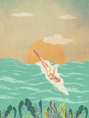 VINTAGE GIRL DIVE