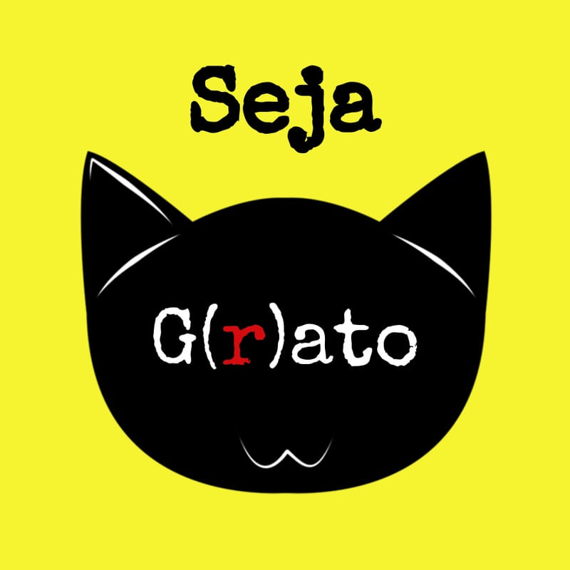 SEJA G(R)ATO - QUADRADO AMARELO