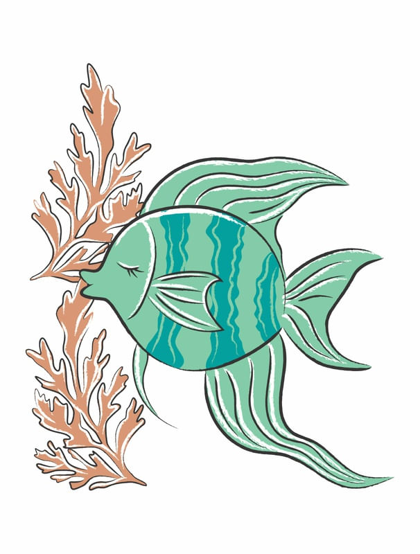 PEIXE NA ALGA