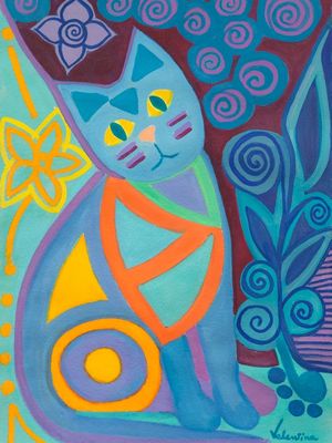 GATO SOB O CÉU ESTRELADO