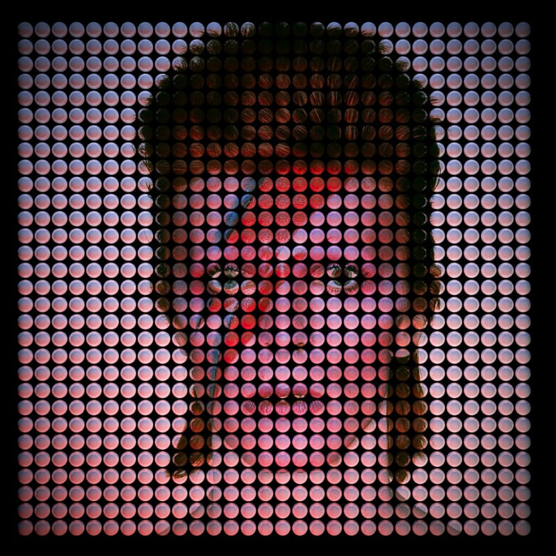 DAVID BOWIE 3D GEOMETRICO