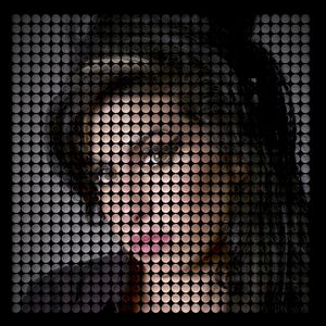 AMY WINEHOUSE 3D GEOMETRICO