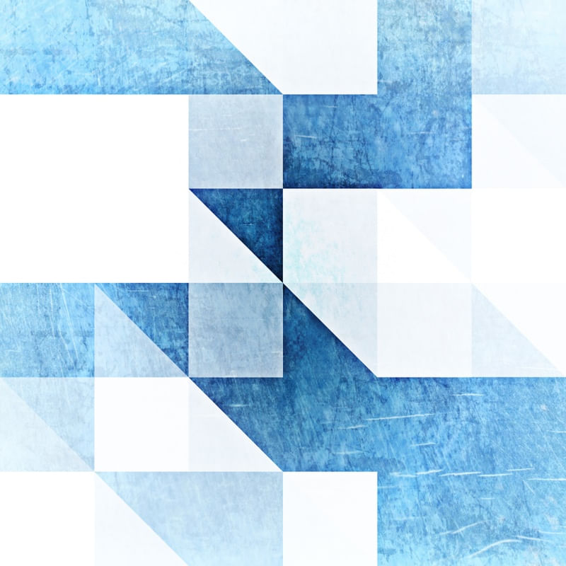 GEOMETRIC BLUE AND WHITE