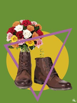 UMA BOTA DE FLORES