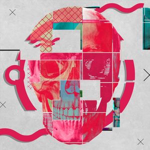 PINK SKULL ON THE GRID