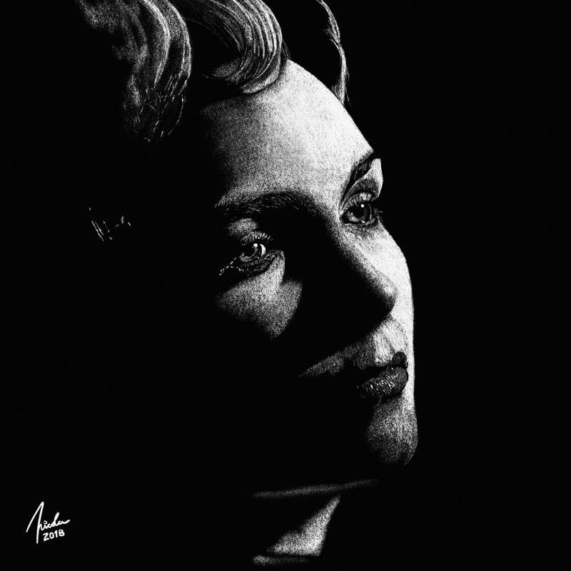 MULHER TRISTE - LÁPIS BRANCO