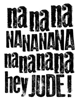 HEY JUDE FONT