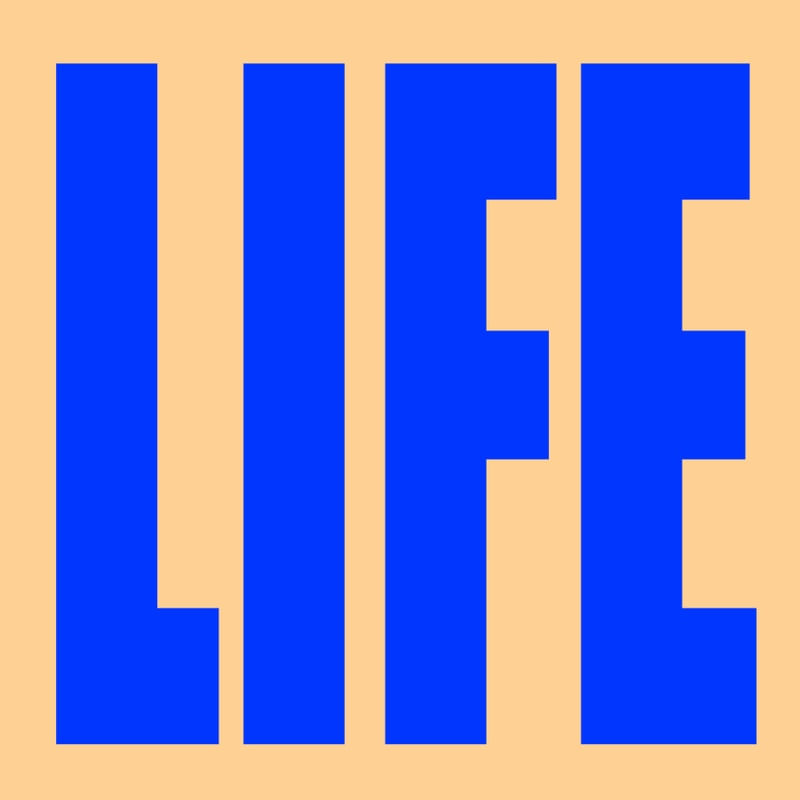 LIFE - AZUL E AMARELO - WORDS COLORS