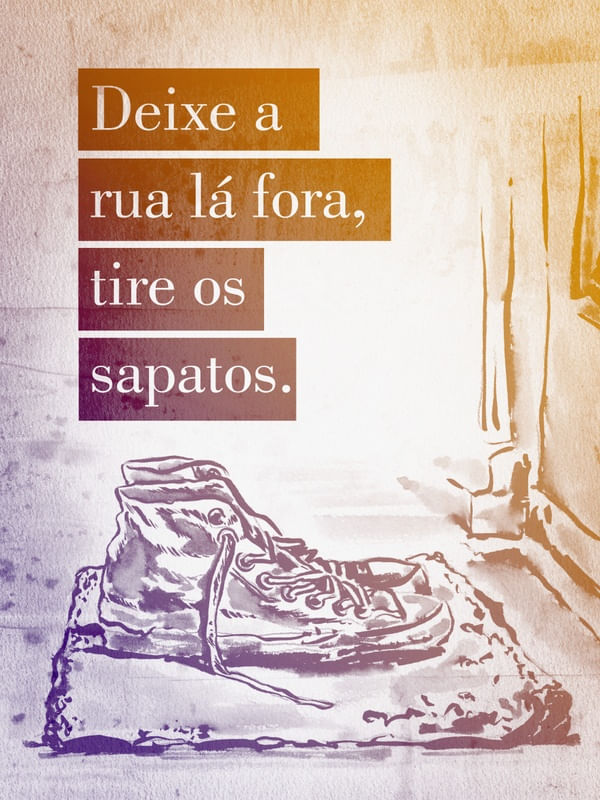 TIRE OS SAPATOS