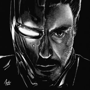 IRON MAN - LÁPIS BRANCO