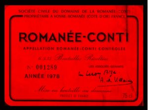 ROMANÉE-CONTI BORDÔ