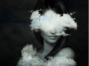 FEELINGS. LADY BEHIND THE CLOUDS