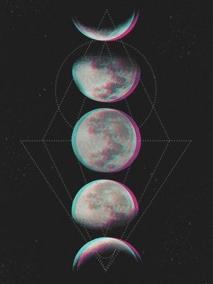 FASES DA LUA ANAGLYPH