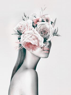 WOMAN WITH FLOWERS 1111
