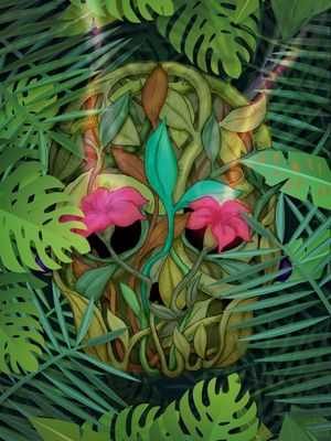 SKULL FLORAL
