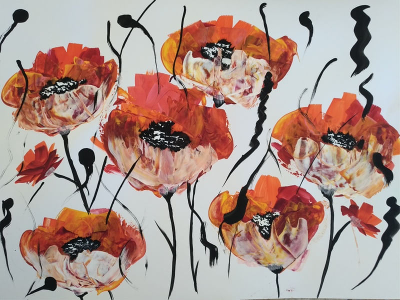 FLORES EM TONS OUTONAIS