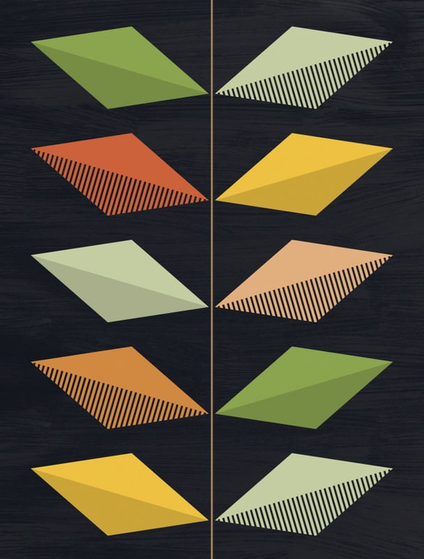 FOLHAS GEOMÉTRICAS COLOR