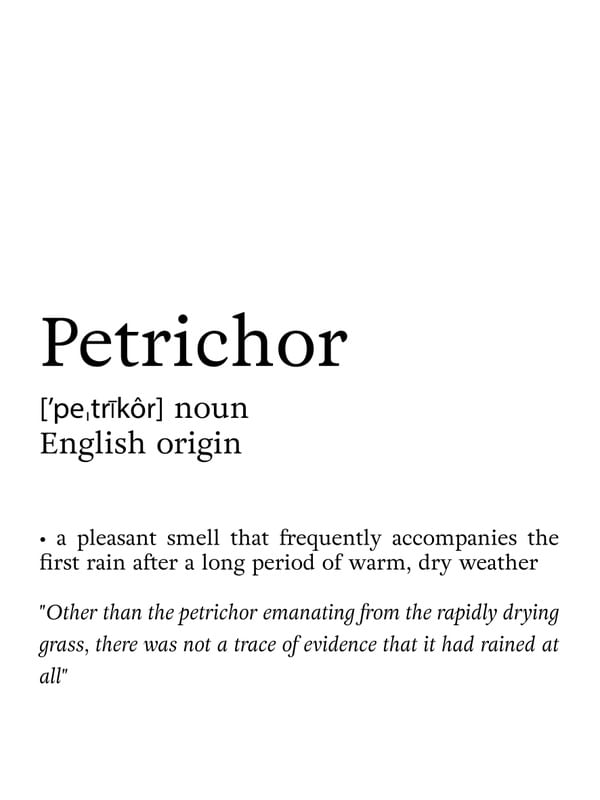 PETRICHOR