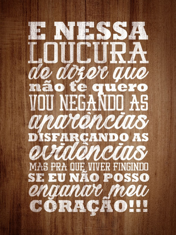 EVIDÊNCIAS - REFRÃO