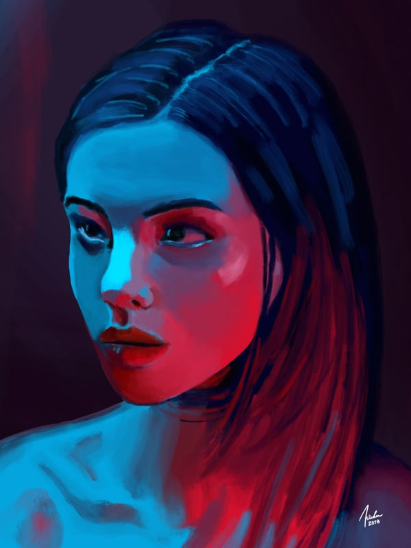 GAROTA - LUZ DRAMÁTICA