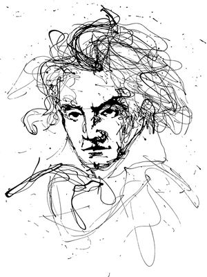 BEETHOVEN DRIPPING PAINT