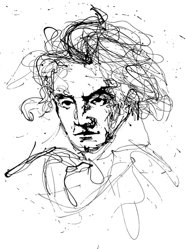 BEETHOVEN DRIPPING PAINT