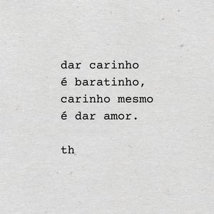 DAR CARINHO É BARATINHO