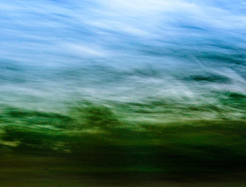PAISAGEM MÓVEL VERDE E AZUL