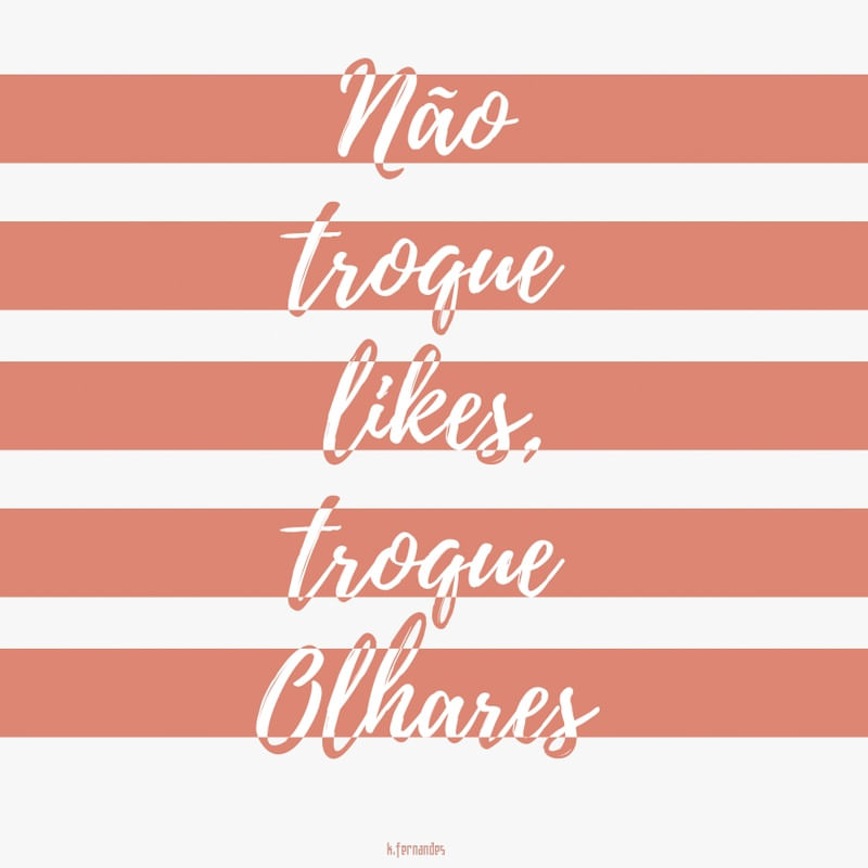 TROCA DE OLHARES