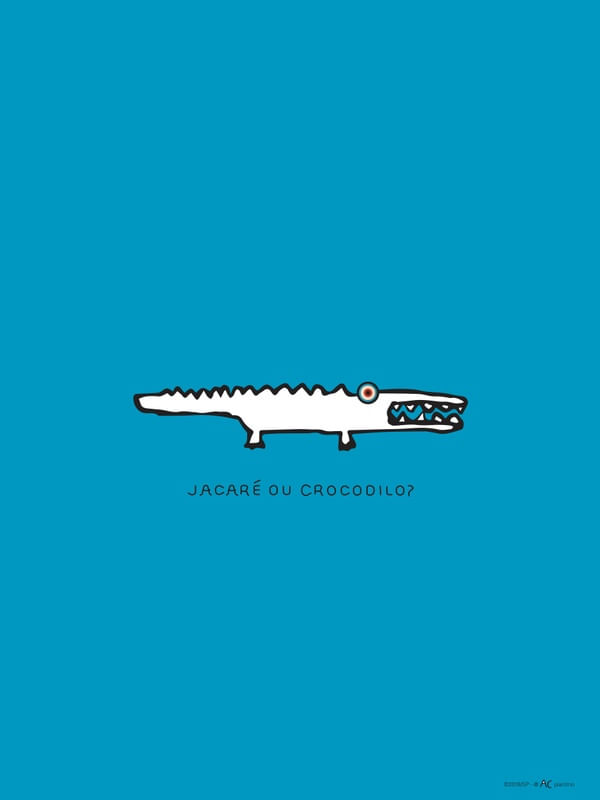JACARÉ OU CROCODILO - AZUL