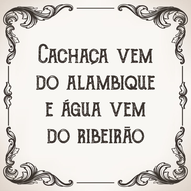 CACHAÇA E ÁGUA Q