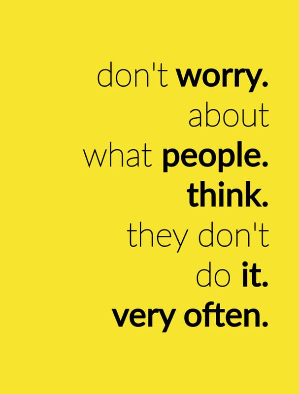 DON'T WORRY ABOUT