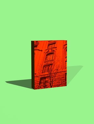 PRÉDIO SOLITÁRIO VERMELHO DE RAIVA