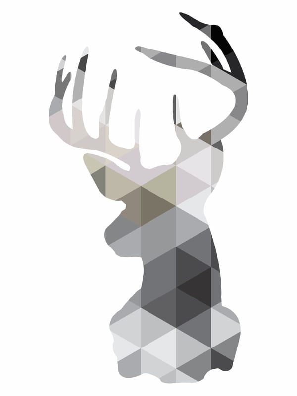 ABSTRACT DEER FRONT